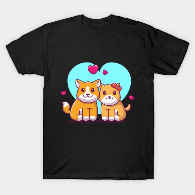 Couple of dog cartoon T-Shirt by Catalyst Labs